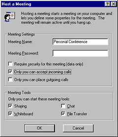 Seguridad en NetMeeting