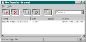 Transferencia de archivos con NetMeeting